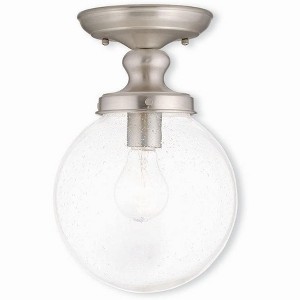 Livex Lighting Northampton 1 - Light Flush Mount in  Brushed Nickel - 1 of 1