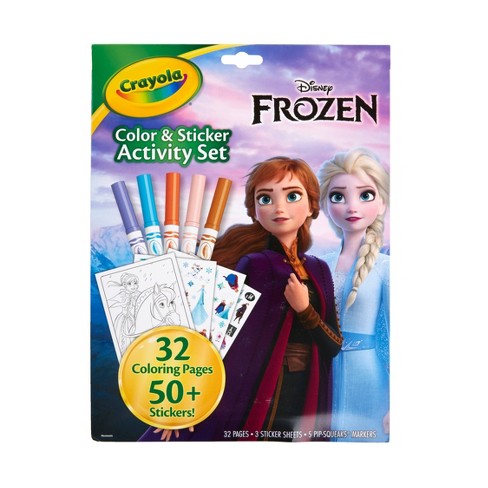 Crayola Frozen 2 Coloring Book with Stickers, 96 Pages, Gift for Kids