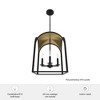 Hunter Fans 14.75" Dukestown Pendant Light Natural Iron/Gold Leaf Finish, 4-Bulb Ceiling Fixture, Modern Design - 4 of 4