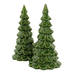 Transpac 6.0 Inch Iridescent Tree Decor Evergreen Tree Sculptures - 1 of 3