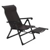 Outdoor Patio Lounge Chair with Footrest, Folding Reclining Adjustable Style, Folding Lounge Lawn Chairs for Poolside, Garden，Backyard，Lawn - 3 of 4