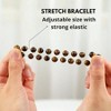 8mm Beaded Bracelets for Women Men - Gemstones, Elastic Adjustable Size - 3 of 4