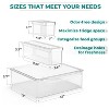 LunaLulinlk 10 Pack Clear Stackable Refrigerator Storage Bins with Lids - Perfect for Kitchen Organization, Pantry and Fridge Storage - 4 of 4