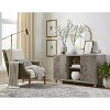 Palisade Console TV Stand for TVs up to 60" Gray - Martin Furniture: Herringbone Pattern, Iron Hardware - 2 of 4