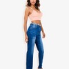 Anna-Kaci Women's Vintage Wash Denim Overalls - Straight Leg, Adjustable Straps, Front Flap Pocket