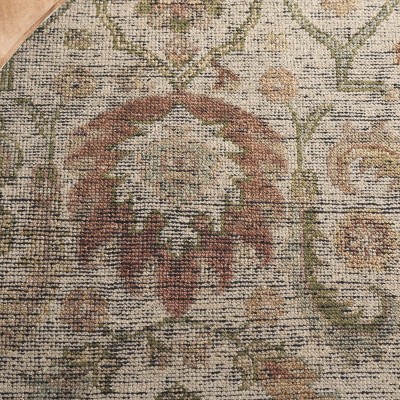 Ivory Elegance 8' x 10' Hand-Knotted Wool Area Rug