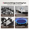 GASLAND GH30SF 12-Inch 2-Burner Built-in Gas Cooktop, NG/LPG Convertible, Stainless Steel - 2 of 4