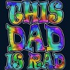 Men's Design By Humans Tye Dye This Dad Is Rad By honeytree Tank Top - 2 of 2