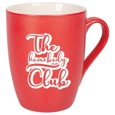 Elanze Designs 10 Ounce Ceramic Decorative Laser Engraved Giftable Novelty Tea Coffee Cup Mug Crimson Red The Homebody Club