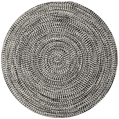 Colonial Mills Kaari Tweed Rug - Electric Black 4' round