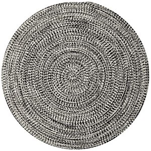 Colonial Mills Kaari Tweed Rug - Electric Black 4' round - 1 of 4