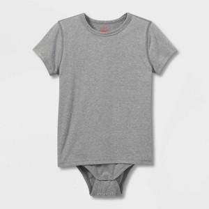 Kids' Adaptive Short Sleeve Bodysuit with Abdominal Access - Cat & Jack™ - 1 of 4