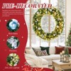 Karl Home Lighted PVC Christmas Wreath with 4 Colors - 3 of 4