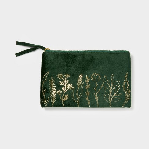 Green velvet pouch hotsell