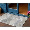 HomeRoots 3' X 5' Beige And Gray Abstract Washable Indoor Outdoor Area Rug - 2 of 4