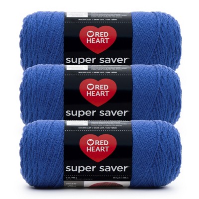 Red Heart Super Saver Yarn 3/Pack-Royal