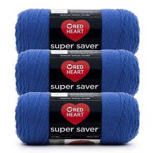 Red Heart Super Saver Yarn 3/Pack-Royal - 1 of 4