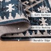 Kumasinova Vintage Boho Area Rug, Washable Rug with Floral Pattern, Faux Cashmere Living Room Rug, Non-Slip Rugs, Stain-Resistant Door Mat - 2 of 4