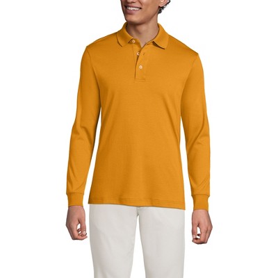 Lands' End Men's Long Sleeve Cotton Supima Polo Shirt