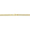 Black Bow Jewelry 3.35mm, 10k Yellow Gold Hollow Curb Chain Necklace - 4 of 4
