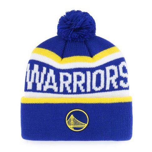 GOLDEN STATE WARRIORS NBA18 DRAFT KNIT BEANIE- BLUE/YELLOW