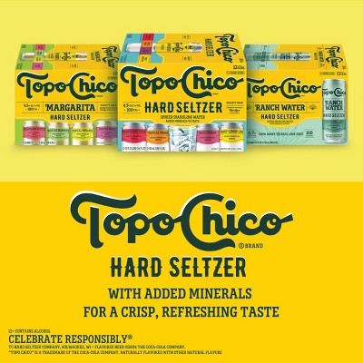 Topo Chico Hard Seltzer Strawberry Guava Flavored Beverage - 24 fl oz Single Can