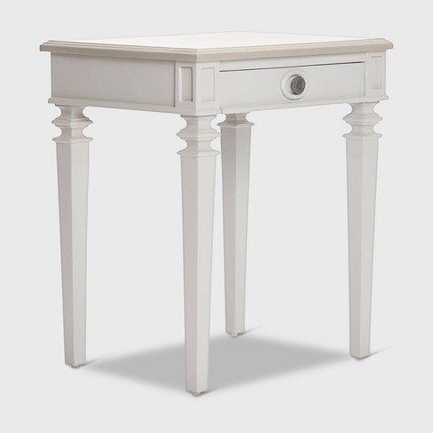 Benson End Table Nightstand with Drawers Light Gray - Finch - image 1 of 4