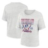 NFL New England Patriots Women's Oatmeal Heather Rolled Sleeve T-Shirt - 3 of 3