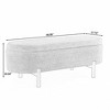 NicBex Oval Storage Ottoman Bench with Rubber Wood Leg,End of Bed Ottoman with Storage,Storage Bench for Living Room,Bedroom,Entryway - 3 of 4