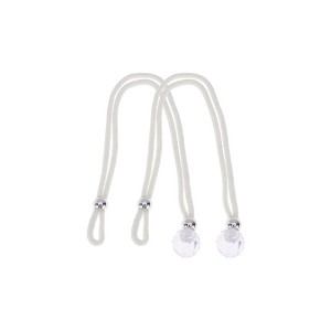 Unique Bargains Faux Crystal Curtain Ties Polyester Plastic 2 Pcs - 1 of 4