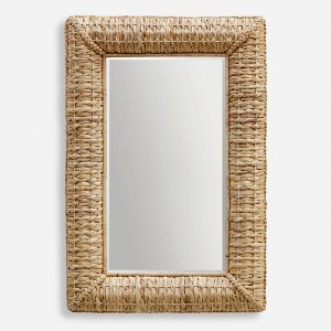 Uttermost Twisted Seagrass Rectangle Mirror - 1 of 4