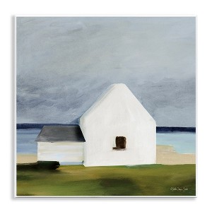 Stupell Industries Cape Cottage under Grey Sky Wall Plaque Art, 12" x 12" - 1 of 4