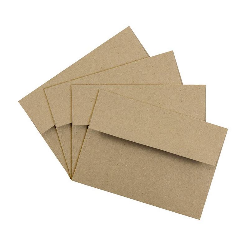 JAM Paper Brown Kraft Paper Bag Envelopes 50pk, 4 of 6
