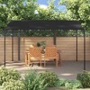 vidaXL Gazebo 13.1'x9.8', Sun Protector Canopy, Water and UV Resistant, Durable Steel, Anthracite - 3 of 4