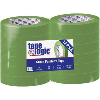 Blue Painter's Masking Tape, 1/2 x 60 yds., 5.2 Mil Thick for