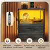 GALAXHERO Dresser with 4 Drawers Tall Nightstand and End Table with Charging Station LED Light, Fabric Bins, Wood Shelf, USB Ports and Outlets - 4 of 4
