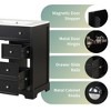 Mshliw 30" Bathroom Vanity with Ceramic Sink, Cabinet with Door & Two Drawers, Solid Wood & MDF Construction - 3 of 4