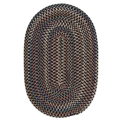 Colonial Mills Cedar Cove - Navy 5 Ft x7 Ft Oval Rug Indoor 65% Nylon/35% Polypropylene