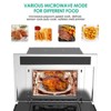 Microwave Convection Oven,1.6 Cu Ft Built In Microwave Oven with Air Fryer-Child Safety Lock-Drop Down Door,1700W Touch Control-Multiple Modes - 4 of 4