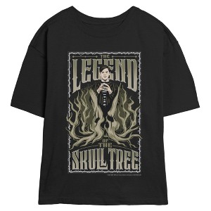 Juniors Wednesday Pugsley Skull Tree T Shirt - 1 of 2