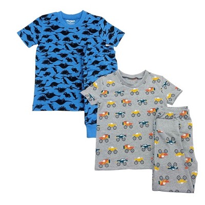 BenBen Dark Dinosaurs/Trucks 2 Pack Shortsleeve Pajama