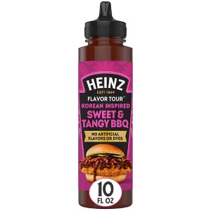 Heinz Flavor Tour Korean Inspired Sweet & Tangy BBQ Sauce, 10 fl oz Bottle, Pack of 2 - 1 of 1