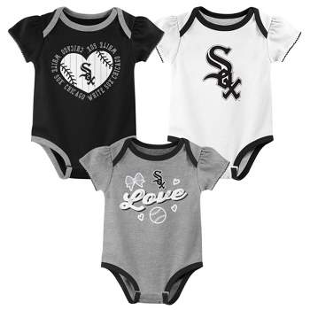 MLB Chicago White Sox Infant Girls' 3pk Bodysuit