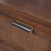 Hatteras Modern Boho 4-Drawer Dresser with Solid Wood & Natural Rattan Accents-Teamson Home - 4 of 4