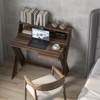 Tangkula Computer Desk Study Writing Table Small Space w/ Drawer & Monitor Stand - 2 of 4