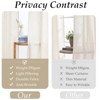 Topfinel Linen Back Tab Curtains,Light Filtering Curtain, Thick Linen Textured Semi Sheer Drapes(Set of 2,With Hooks) - 4 of 4