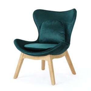 Nettie Mid Century Modern Accent Chair Teal - Christopher Knight Home, Blue