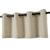 Kate Aurora Oversized Grommet Top Solid Color Window Valance - 2 of 3