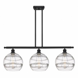 Rochester - 3 Light Stem Hung Island In Industrial Style-12.13 Inches Tall and 36.5 Inches Wide - 1 of 1