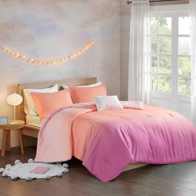 Dazzle Metallic Glitter Printed Reversible Comforter Set
